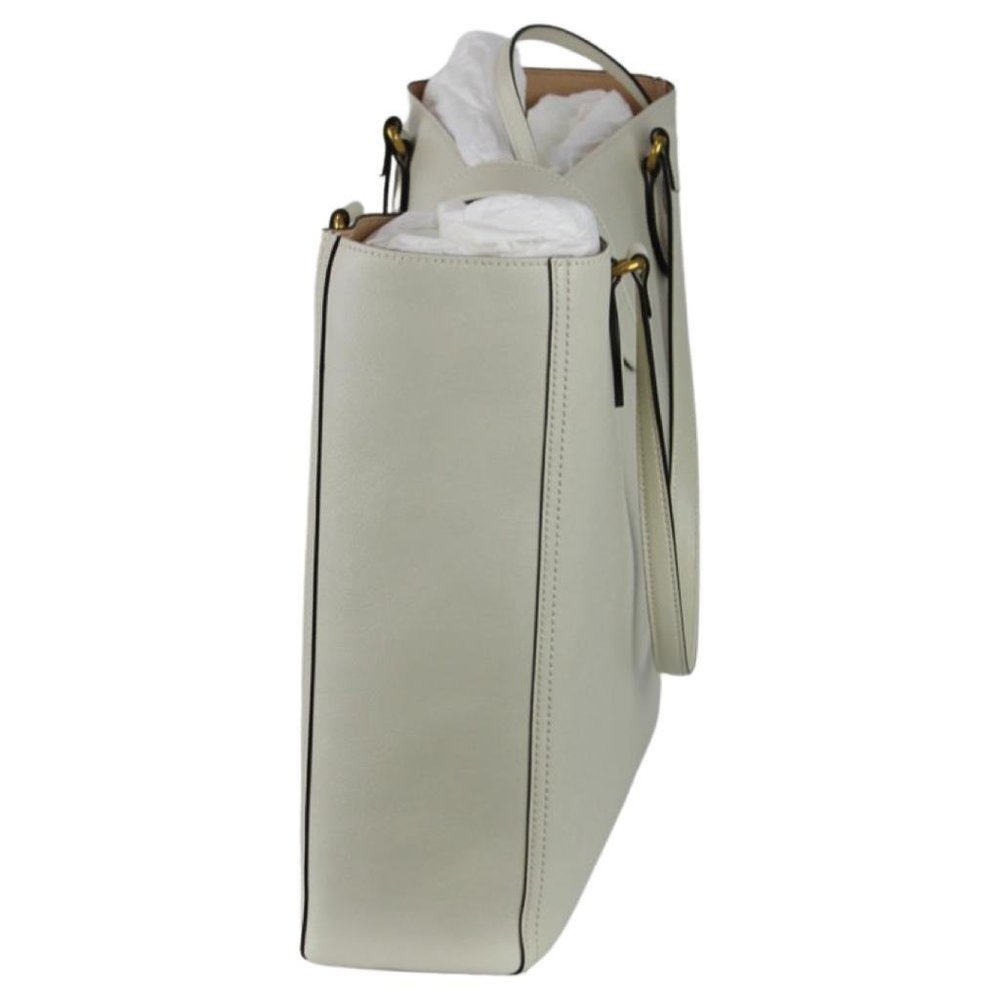 NWT Gucci Women's Tote Bag GG Gold Buckle Size M White Color - Picture 4 of 6